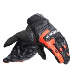 CARBON 4 SHORT GLOVES / 628-BLACK/FLUO-RED