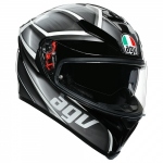 AGV K-5 S MPLK 051-TEMPEST BLACK/SILVER