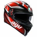 AGV K-5 S MPLK 050-TEMPEST BLACK/RED