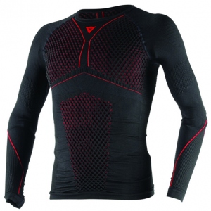 D-CORE THERMO TEE LS/606-BLACK/RED