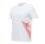 DAINESE T-SHIRT BIG LOGO / 654-WHITE/FLUO-RED
