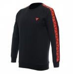 DAINESE SWEATER STRIPES/628-BLACK/FLUO-RED